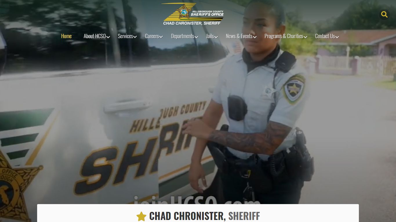 Tampa, FL - HCSO Hillsborough County Sheriff's Office, Sheriff Chad ...