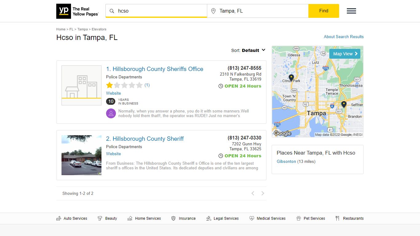 Hcso in Tampa, FL with Reviews - YP.com - Yellow Pages